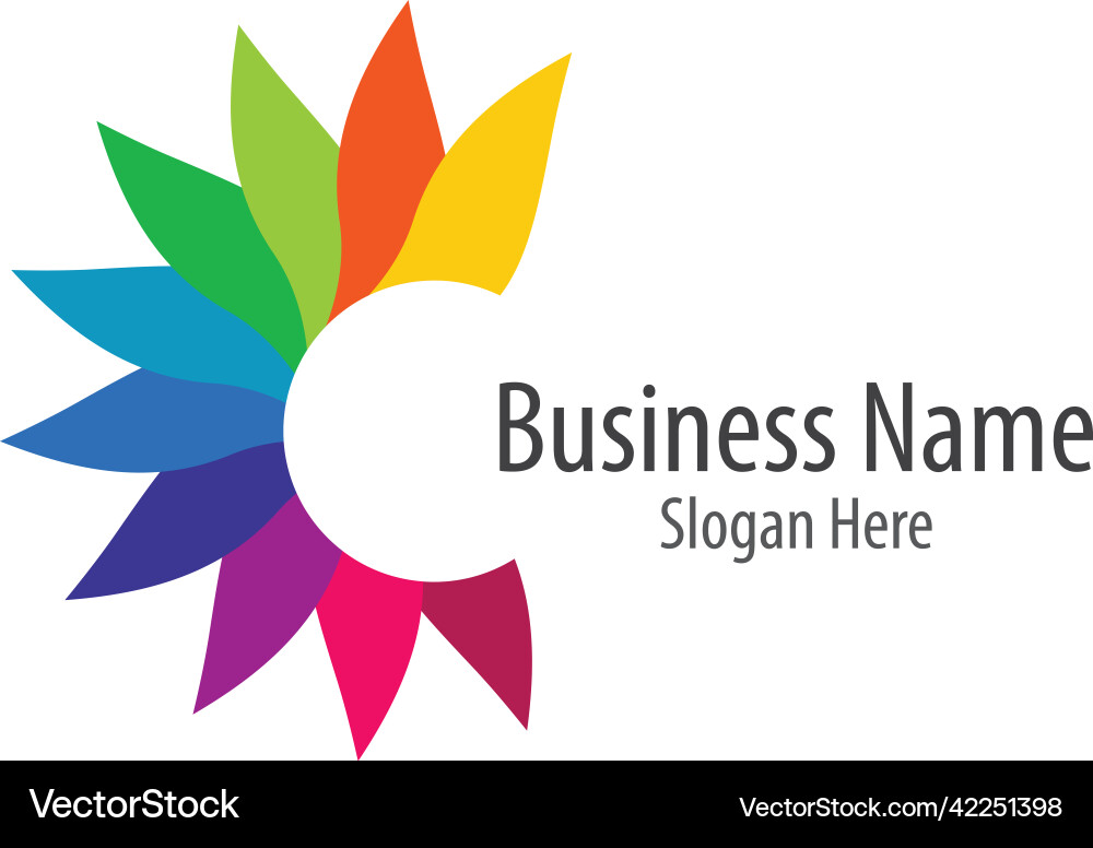 Colorful leaf logo Royalty Free Vector Image - VectorStock