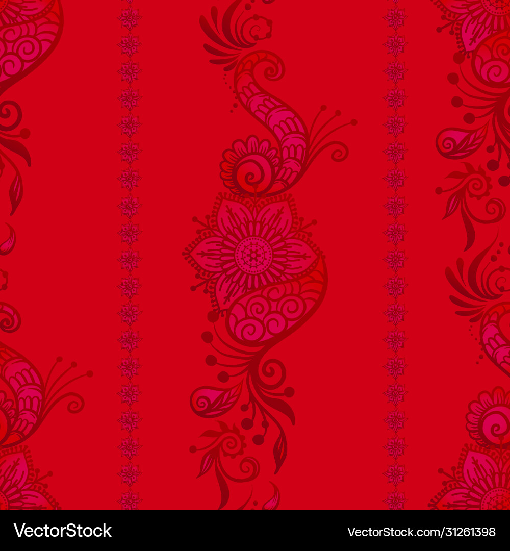 Eastern ethnic style compositions mehendi Eastern ethnic style compositions mehendi vector image