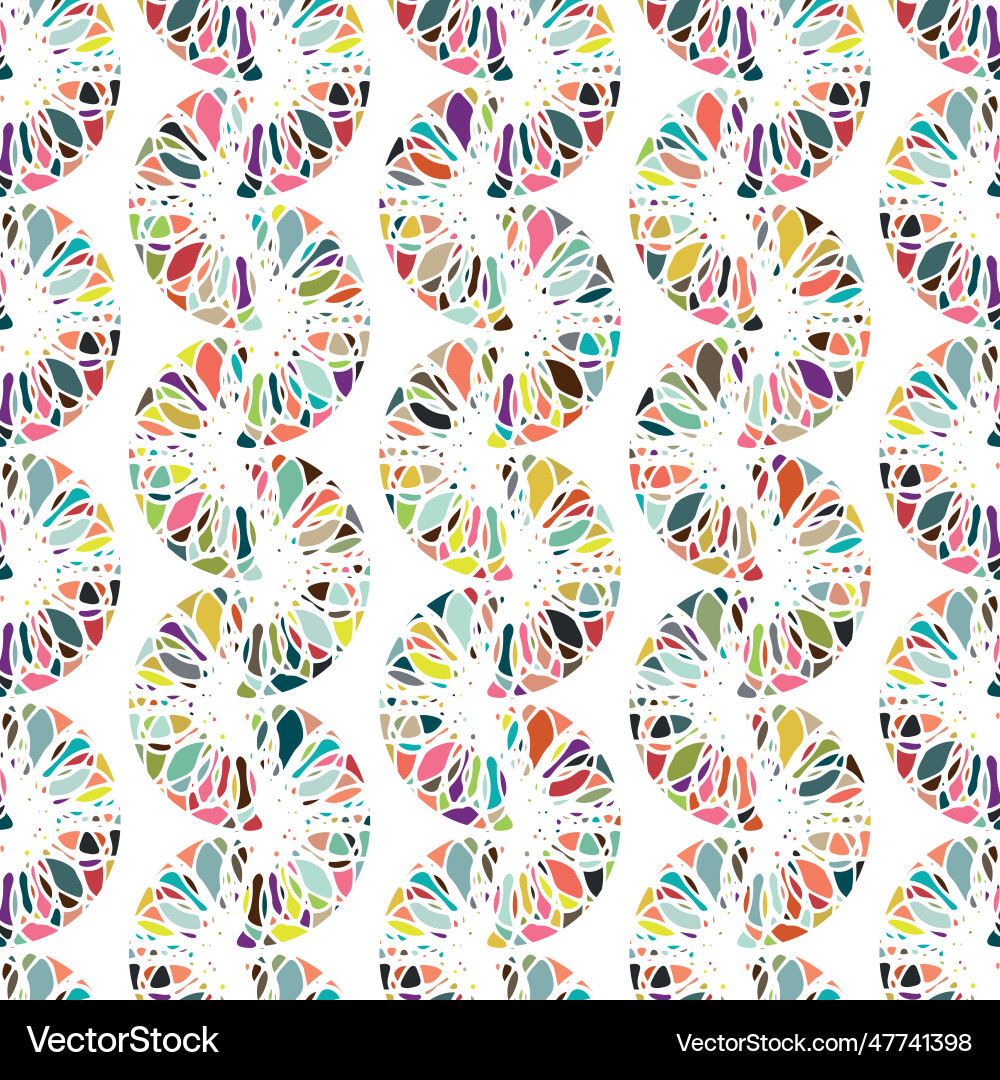 Mosaic chainlink pattern background Mosaic chainlink pattern background vector image