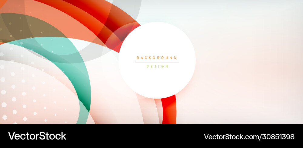 Trendy simple circle abstract background dynamic Vector Image