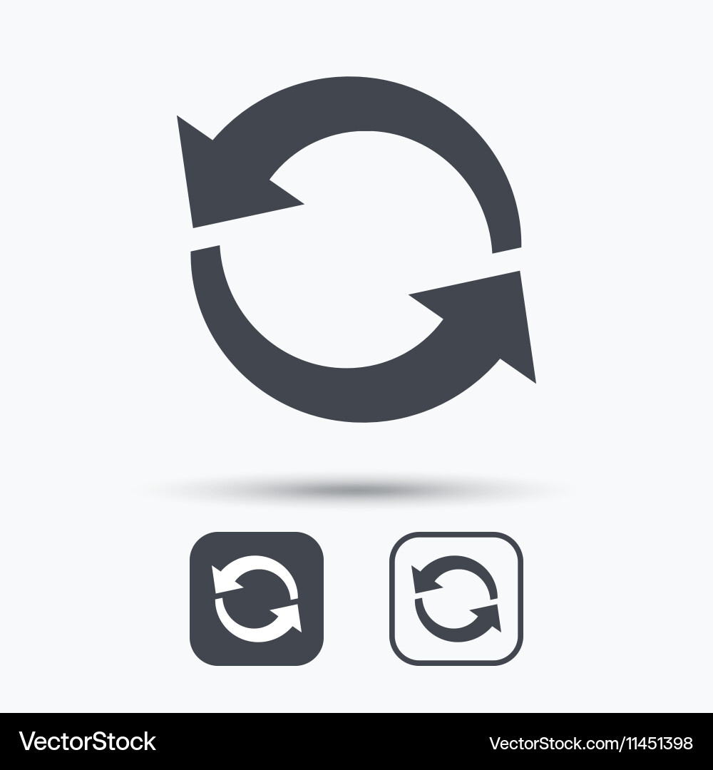 Update icon refresh or repeat sign vector image