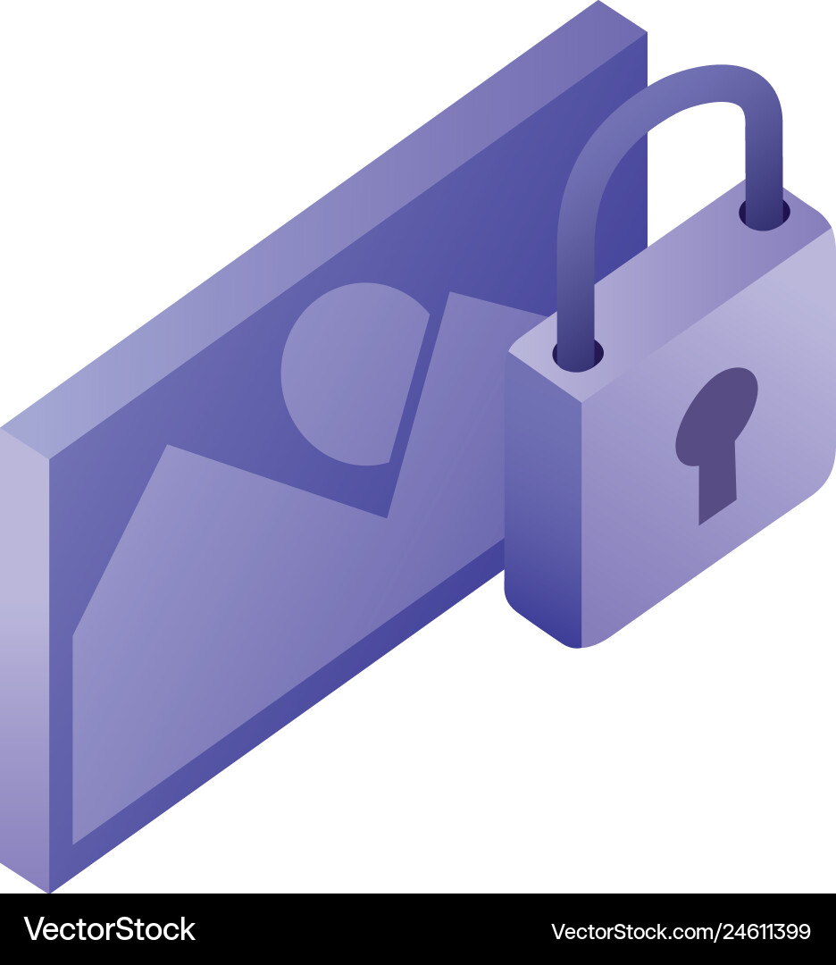 Data network image picture security protection Vector Image