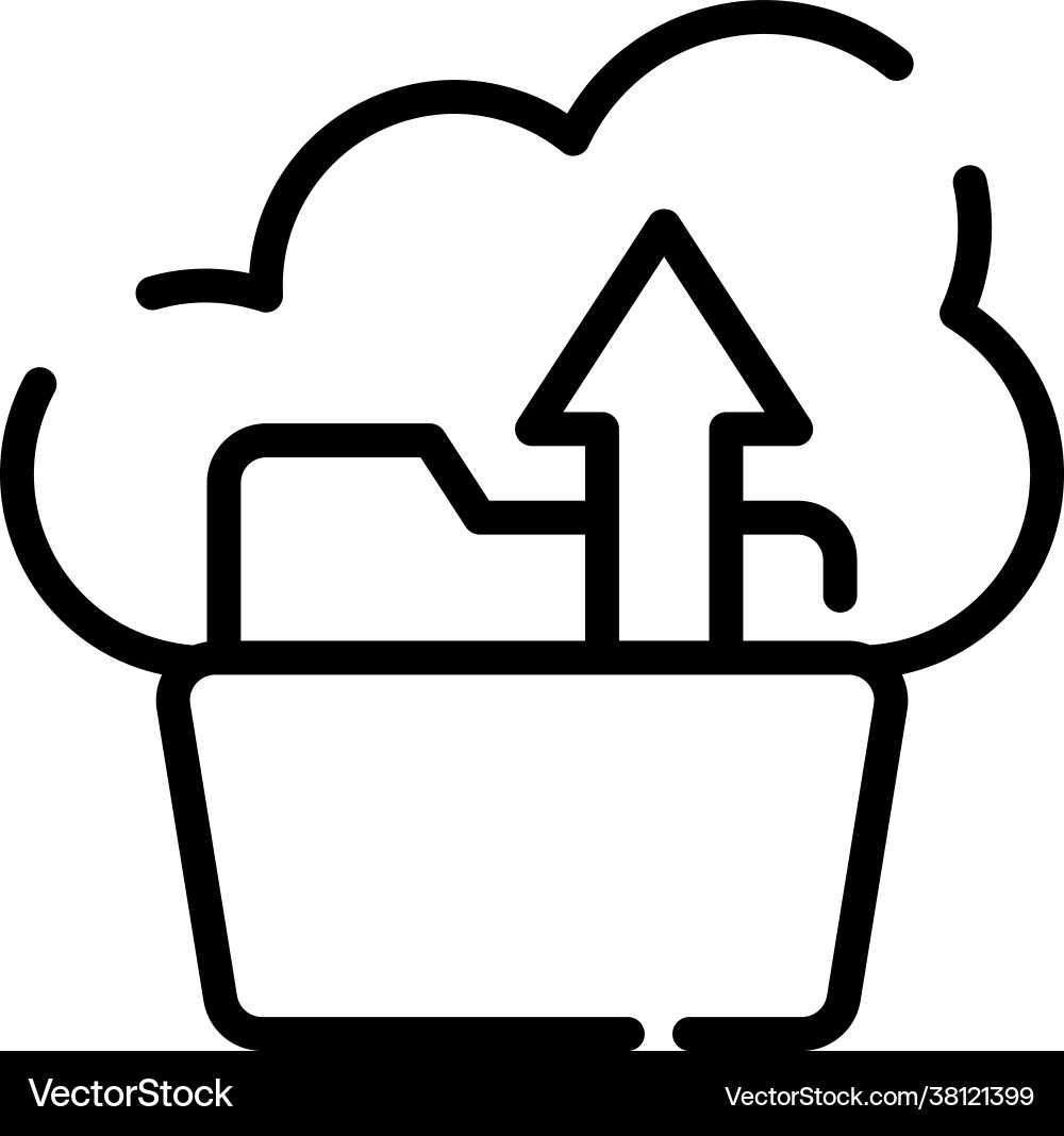 Data upload style Vector Image