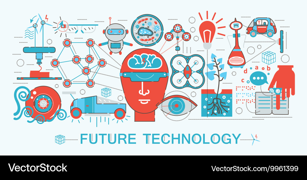Future Technology & Science Concepts – Royalty-Free Vector | VectorStock