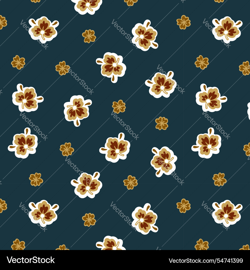 Luxury beautiful floral pattern background Vector Image