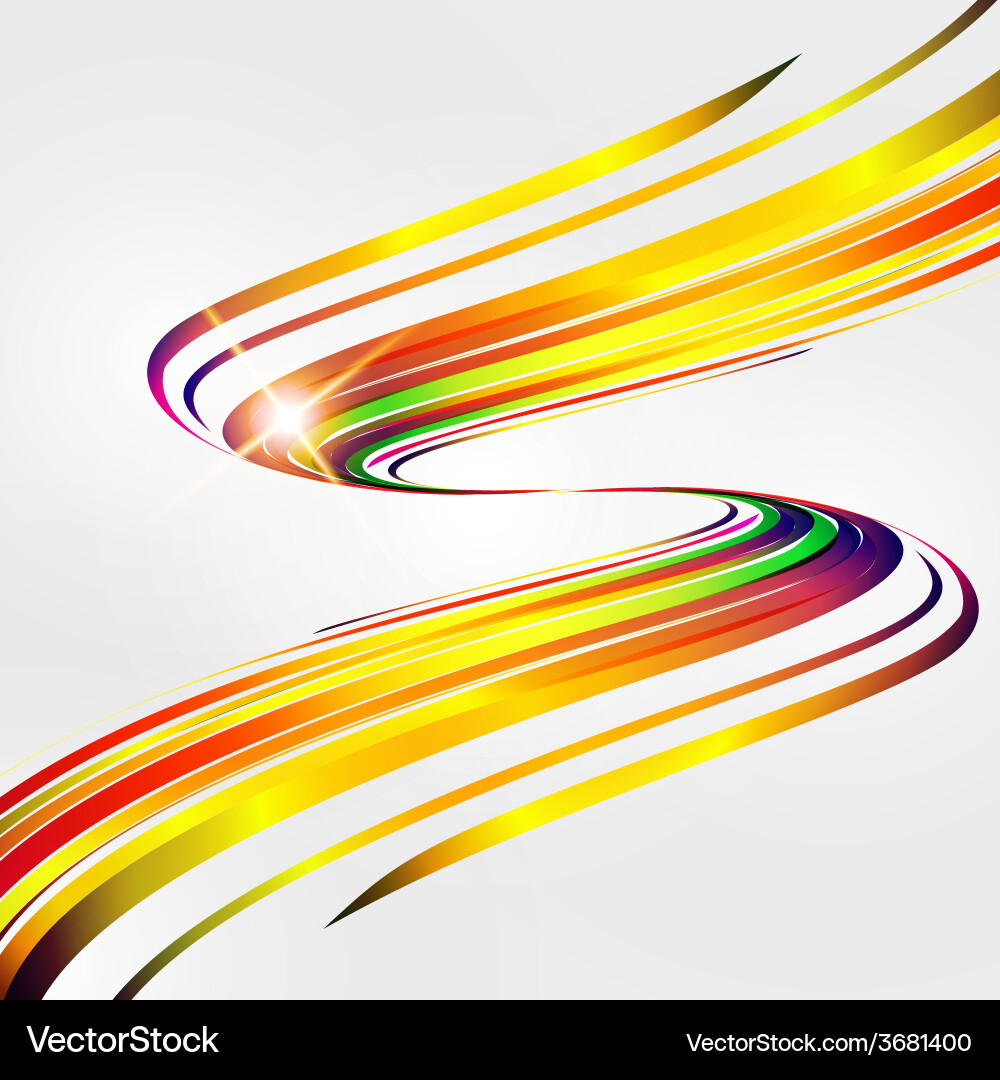 Abstract background with bent lines vector image