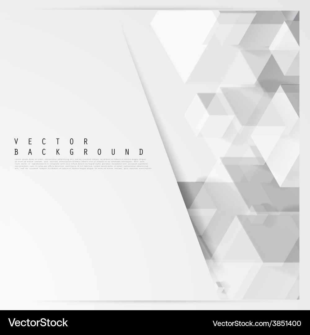 Gray Cube Pattern Background Vector Image