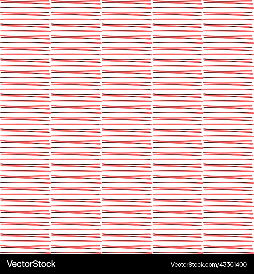 Horizontal red random lines seamless and endless Vector Image