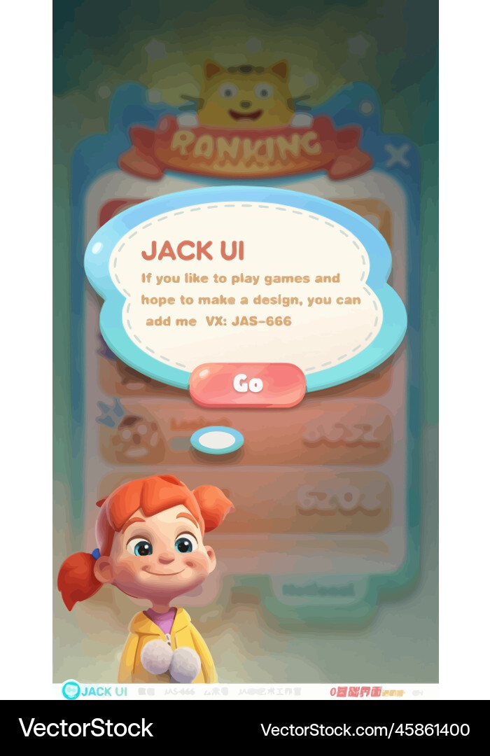 Komplettes Set von Level-Taste Spiel ui Pop-up-Symbol Vektorbild