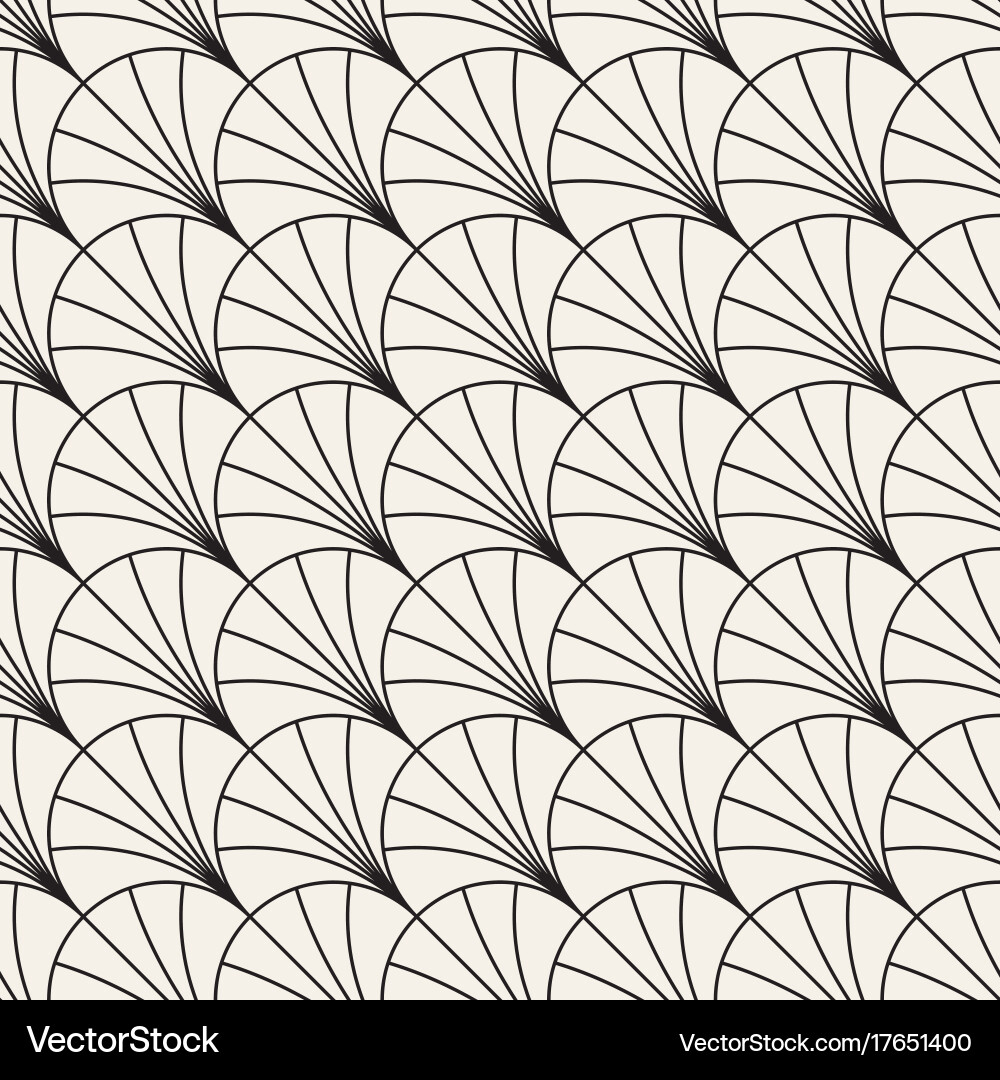 Seamless rounded lines pattern abstract Vector Image
