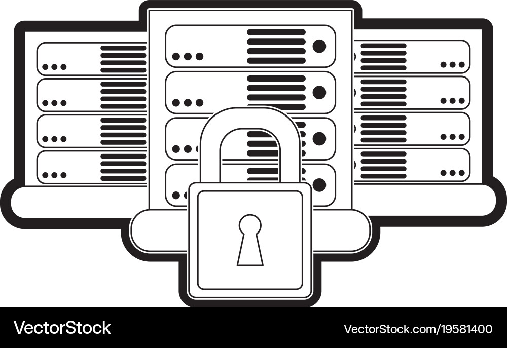 Web hosting design Vector Image