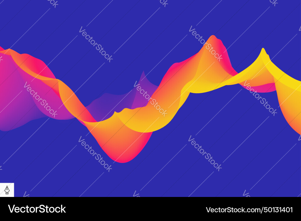 3d wavy background with dynamic effect abstract 3d wavy background with dynamic effect abstract vector image