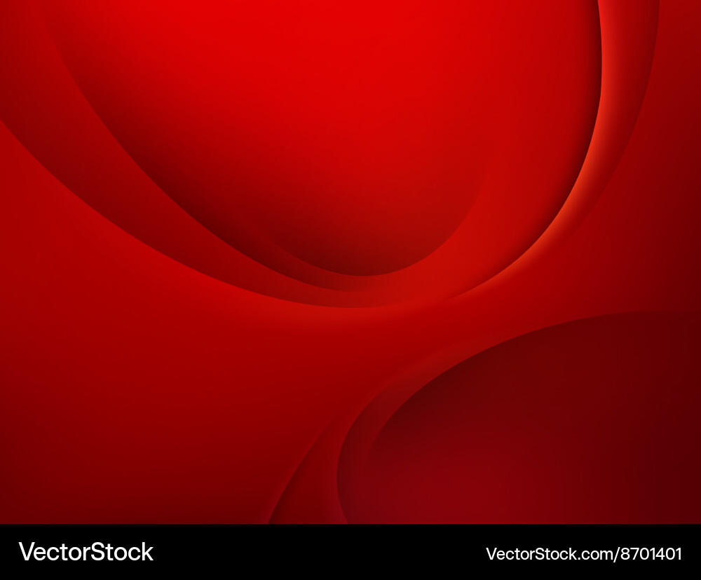 Abstract Red Curves Background vector image