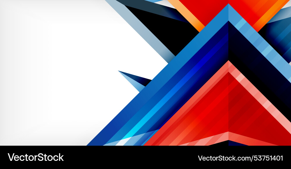 Arrows with 3d effect abstract background Vector Image