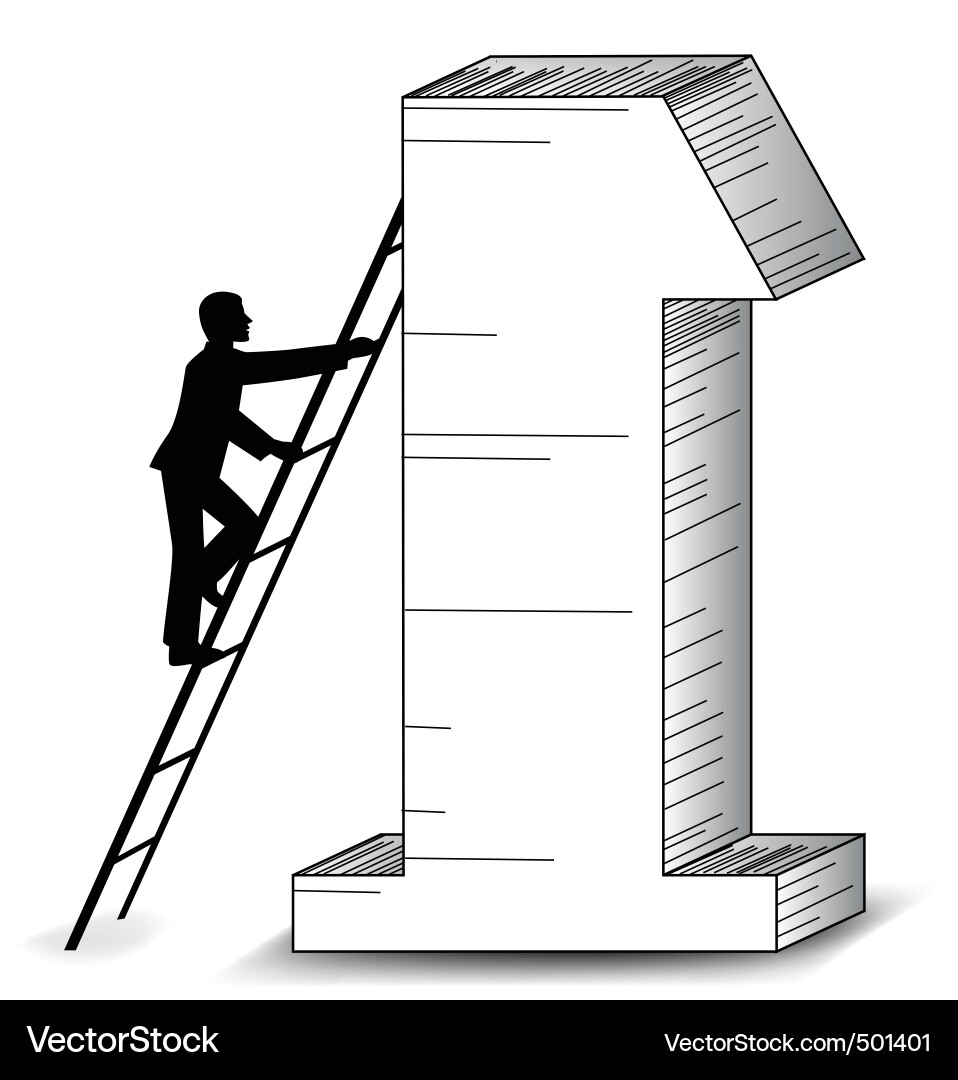 Climbing to Success Vector Image