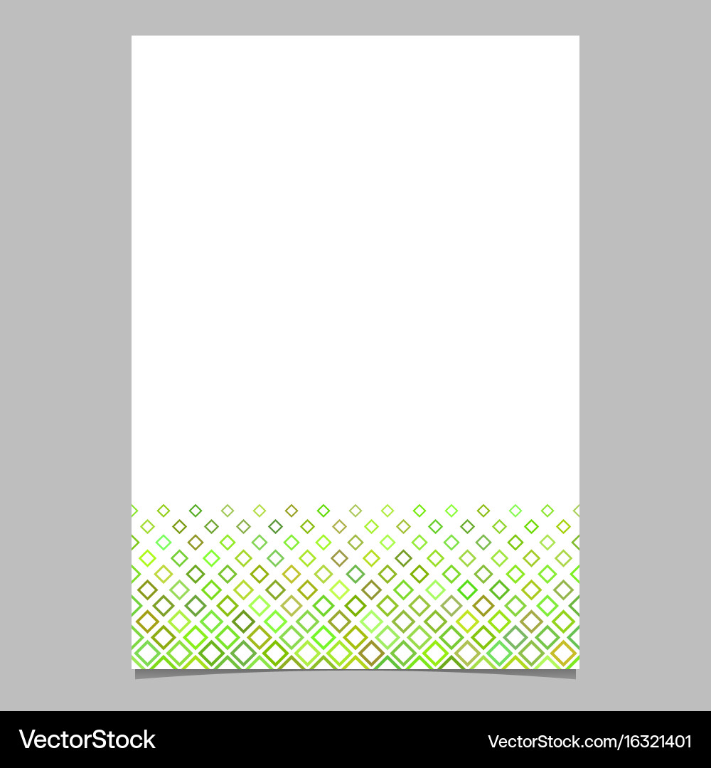 Diagonal square pattern page background template vector image