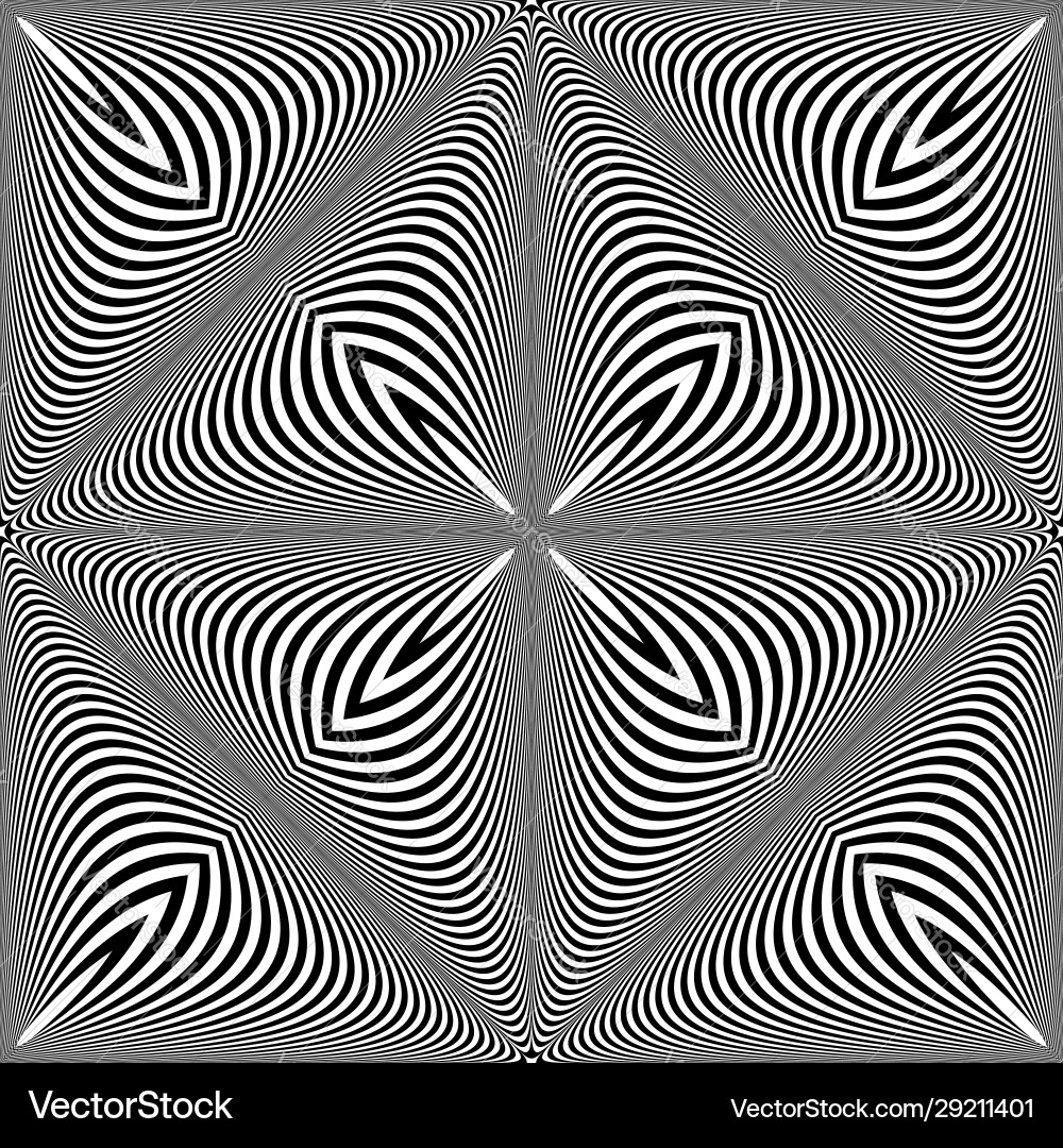 Dynamic Op Art Pattern vector image