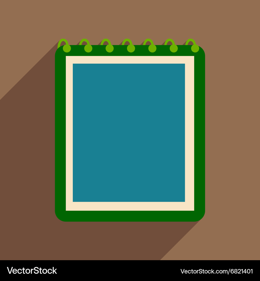 Flat with shadow icon and mobile application Vector Image