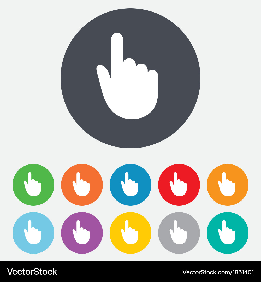 Handzeiger Cursor-Symbol vektorbild
