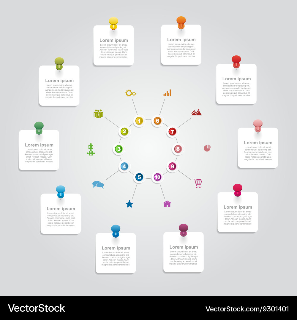 Modern Data Presentation Template vector image