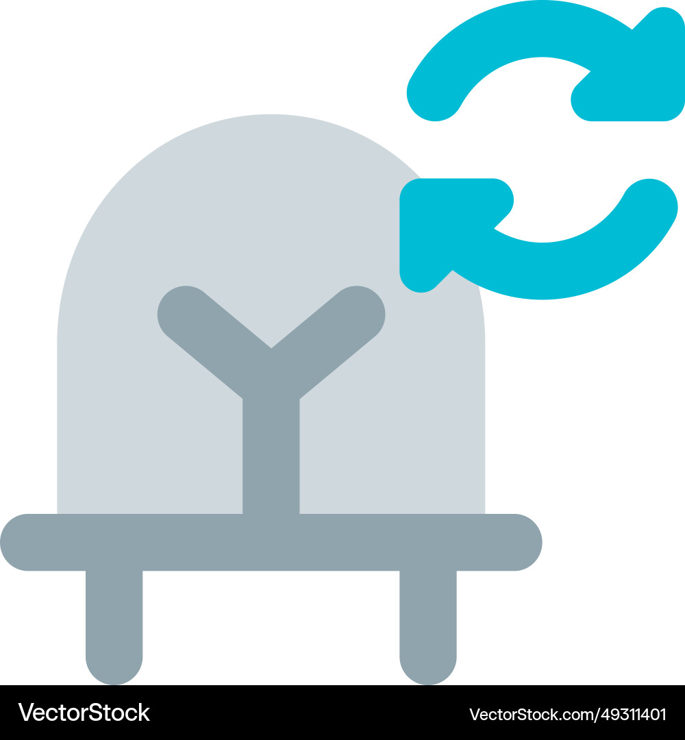 Refresh or restart led light for best performance Vector Image