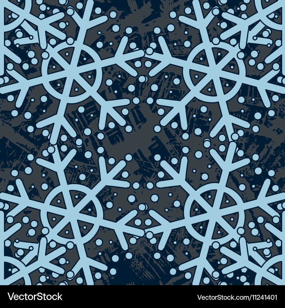 Seamless winter pattern with frozen curls vector image