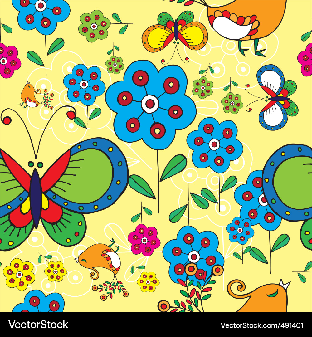 Spring floral print Vector Image