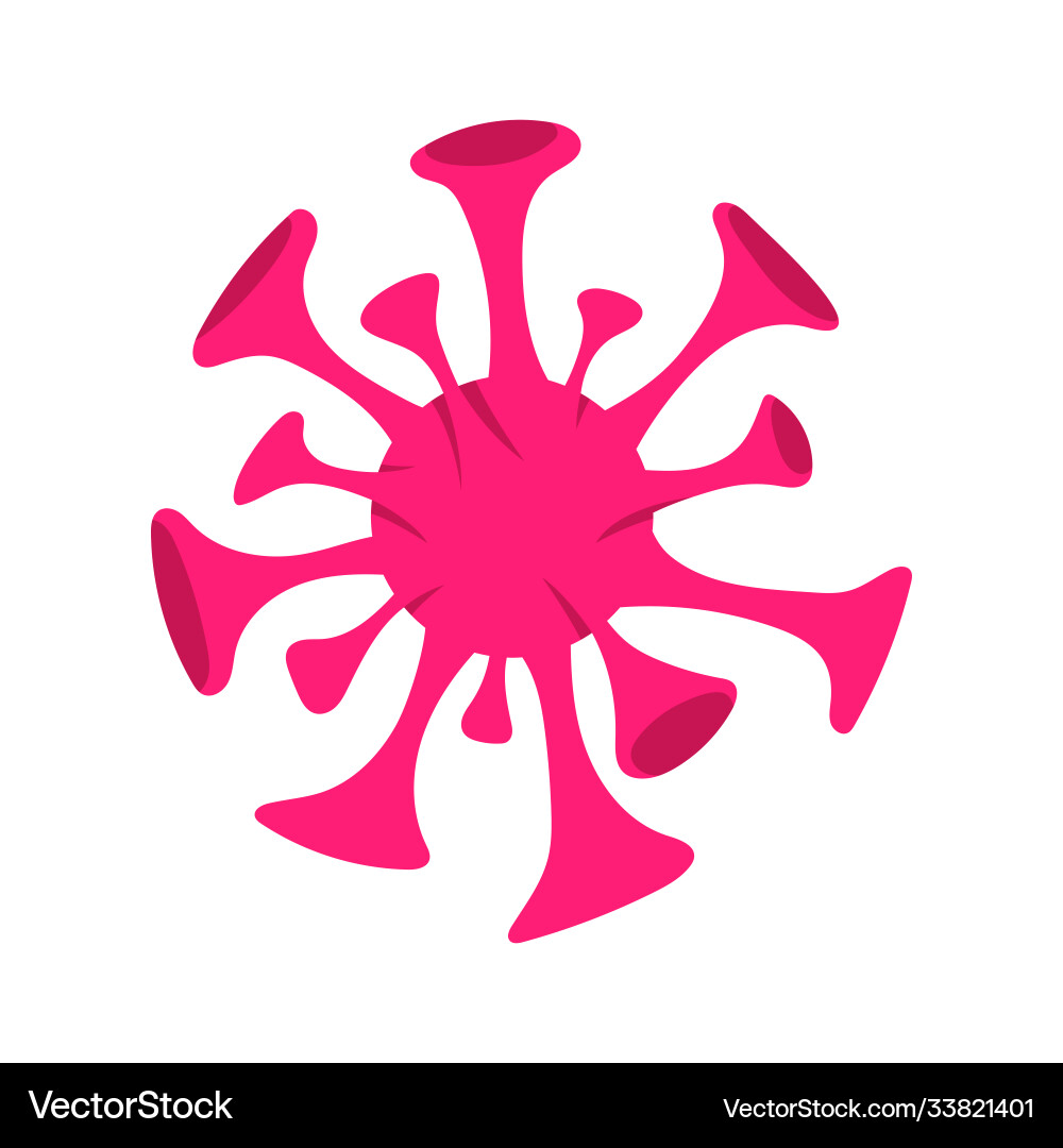 Virus germs and bacteria design objects character Vector Image