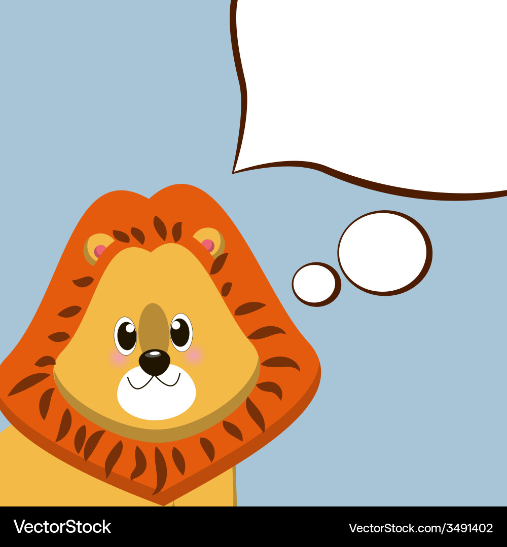 A character with white cloud design element vector image