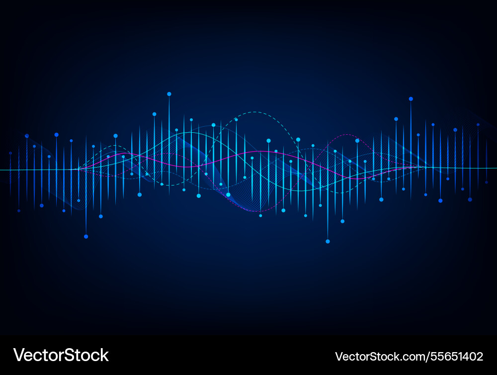 Abstract wave lines flowing dynamic artificial Abstract wave lines flowing dynamic artificial vector image