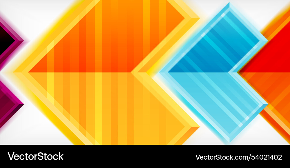 Arrow symbols created with 3d effects and line Arrow symbols created with 3d effects and line Vector Image