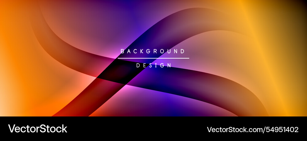 Bright rainbow style color gradient with curve Vector Image
