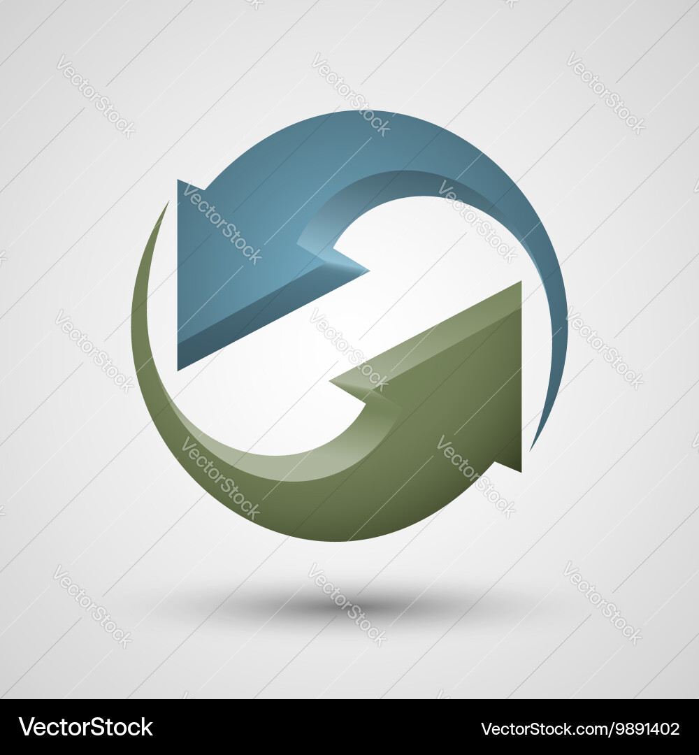 Circular Arrow Rotation Icon vector image