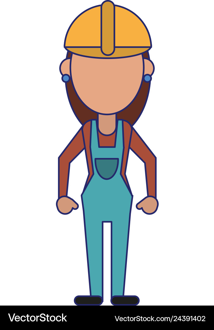 Construction worker avatar Royalty Free Vector Image