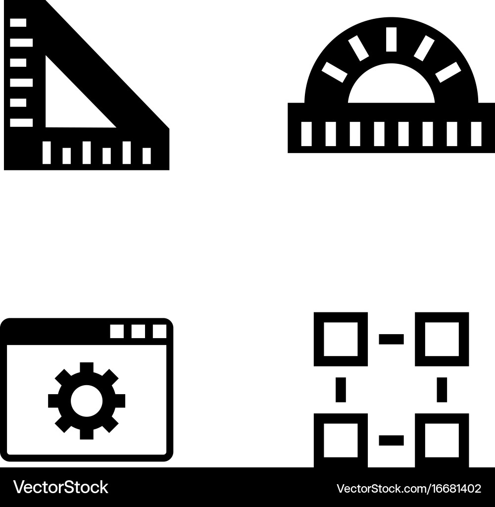 Engineering instruments simple related Vector Image