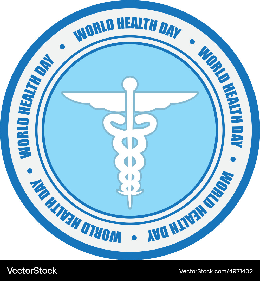 Isolated label with text and elements for world vector image