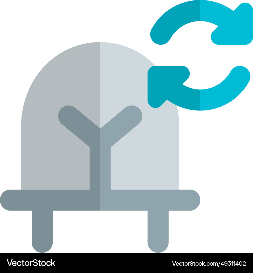Refresh or restart led light for best performance Vector Image