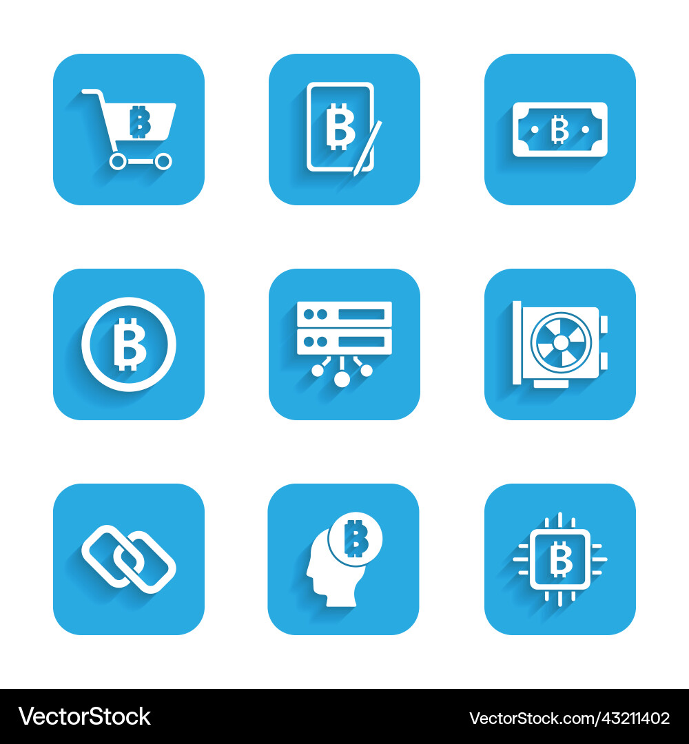 Set server bitcoin think cpu mining farm video Set server bitcoin think cpu mining farm video vector image