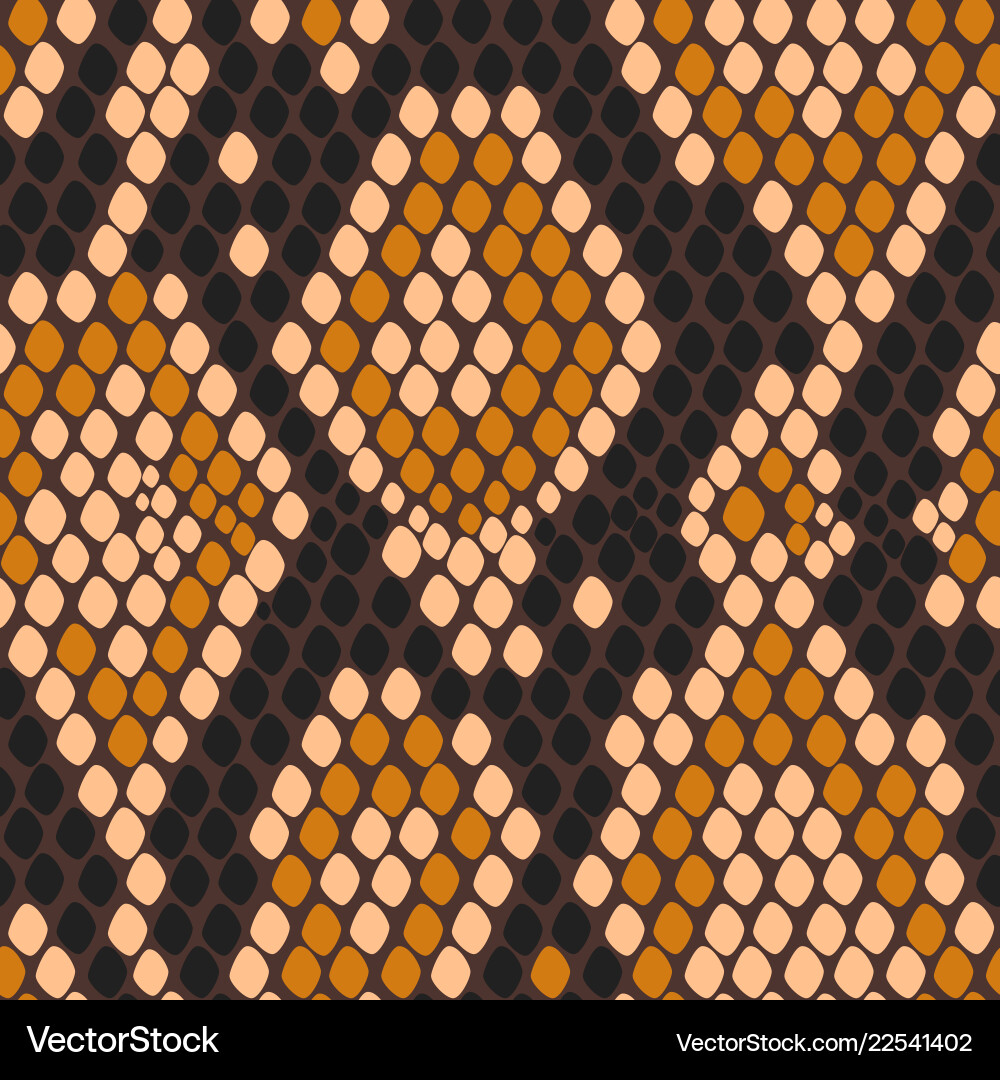Snake Pattern Seamless Texture Vector Image