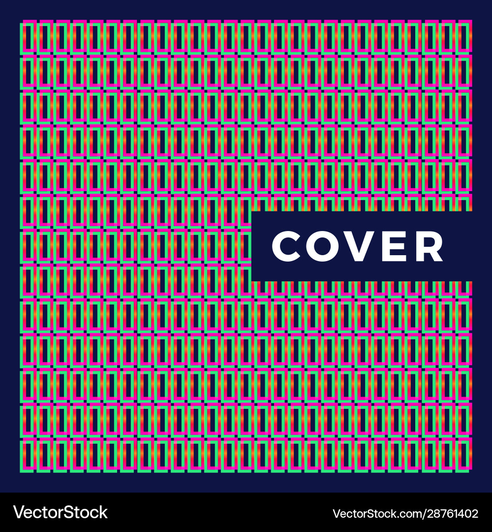 Square colorful abstract music equalizer pattern Square colorful abstract music equalizer pattern vector image