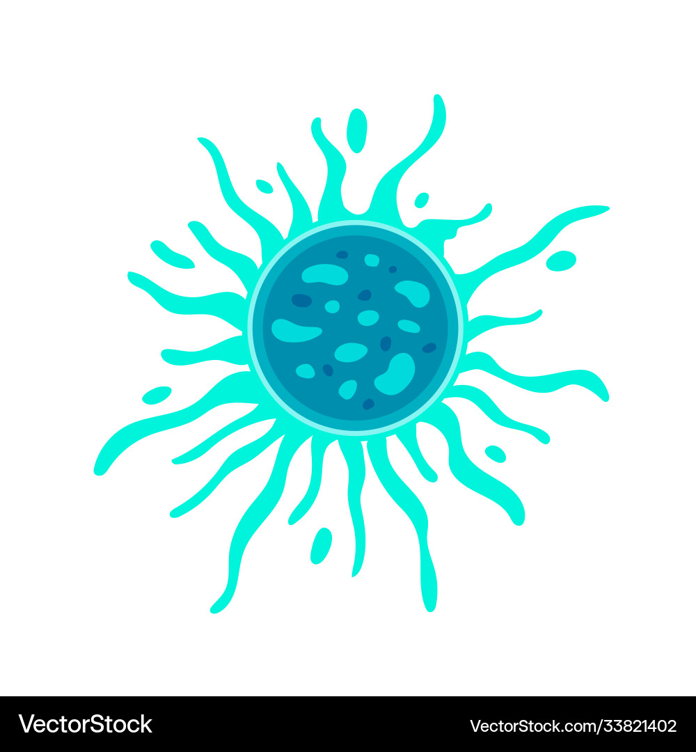 Virus germs and bacteria design objects character Vector Image