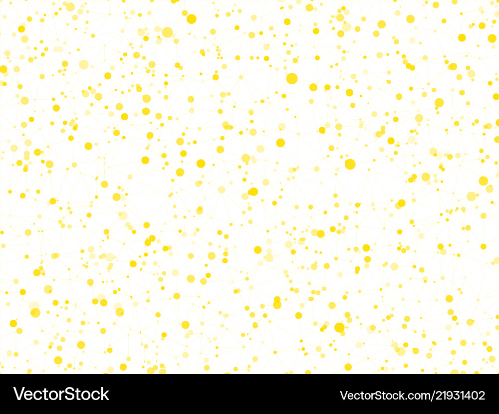 Yellow connecting dots abstract background Yellow connecting dots abstract background vector image