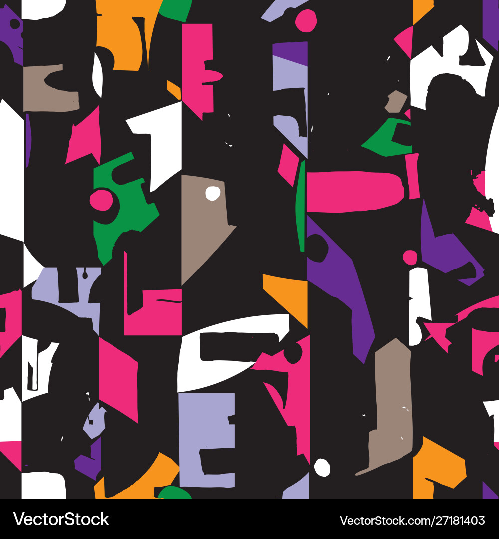 Abstract Colorful Pattern Vector Image