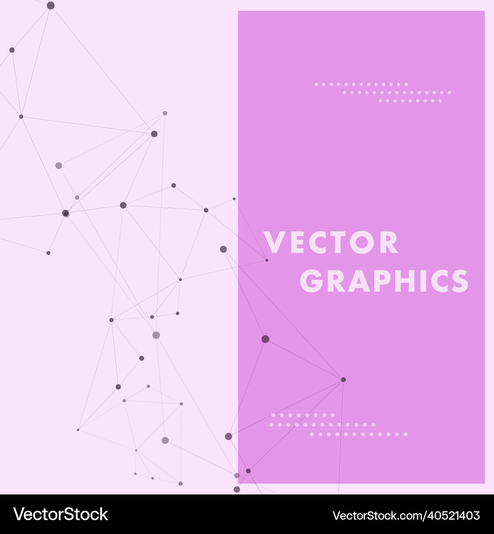 Abstract connection structure and connect Vector Image