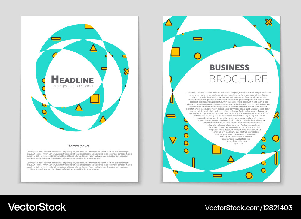 Abstract layout background set for art Vector Image