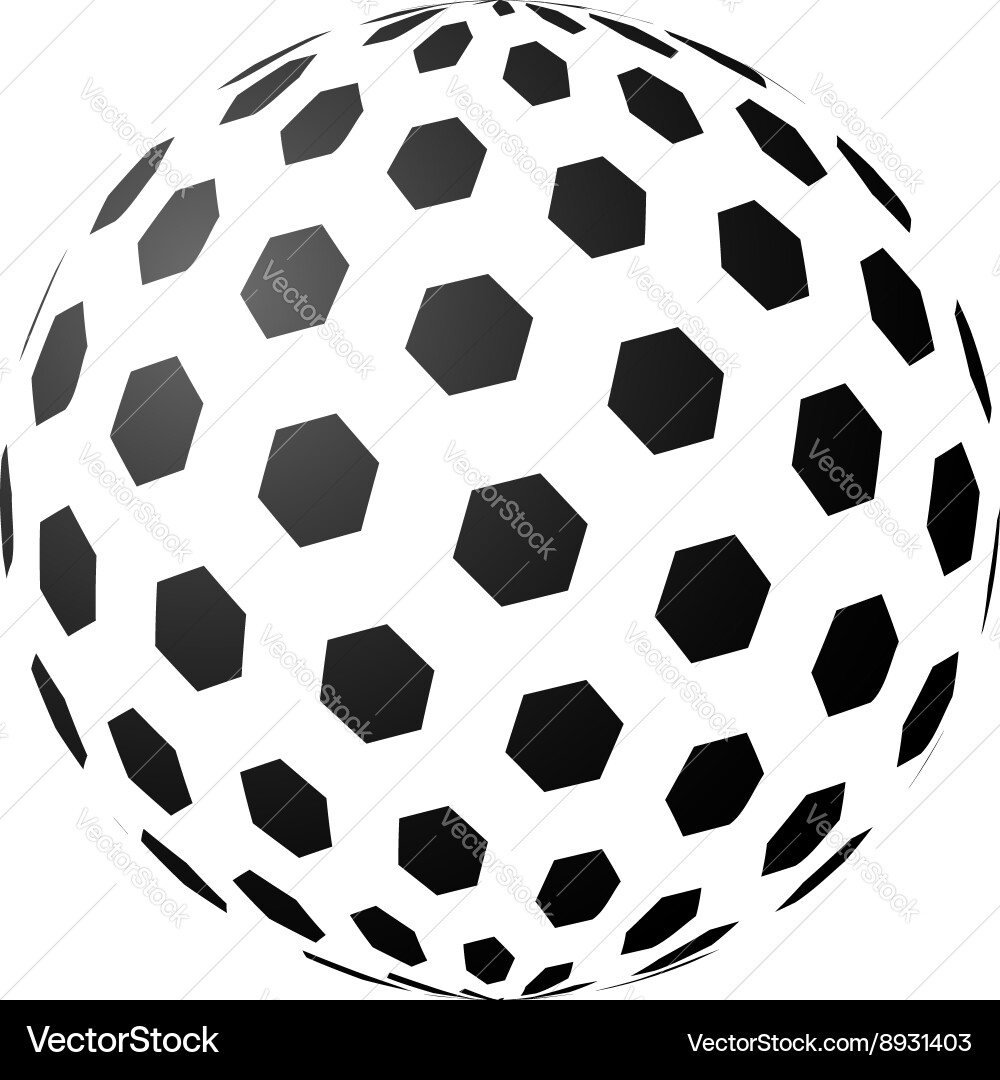 Abstract sphere element Vector Image