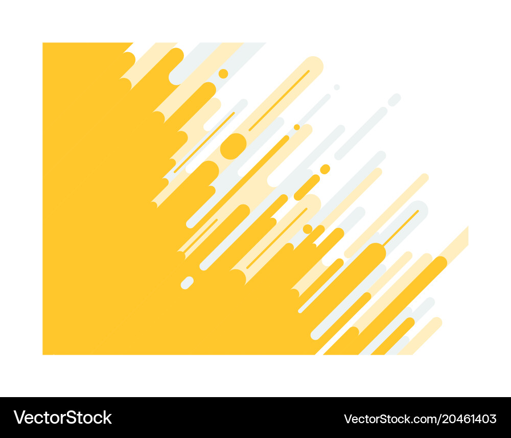 Abstract yellow and gray rounded lines dialognal Vector Image