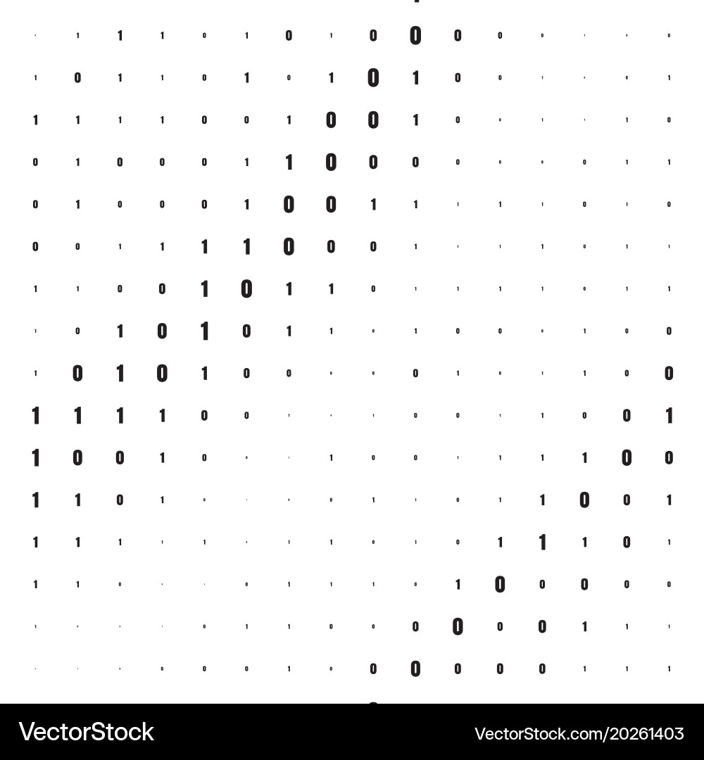 Binärer Computercode Hintergrund vektorbild