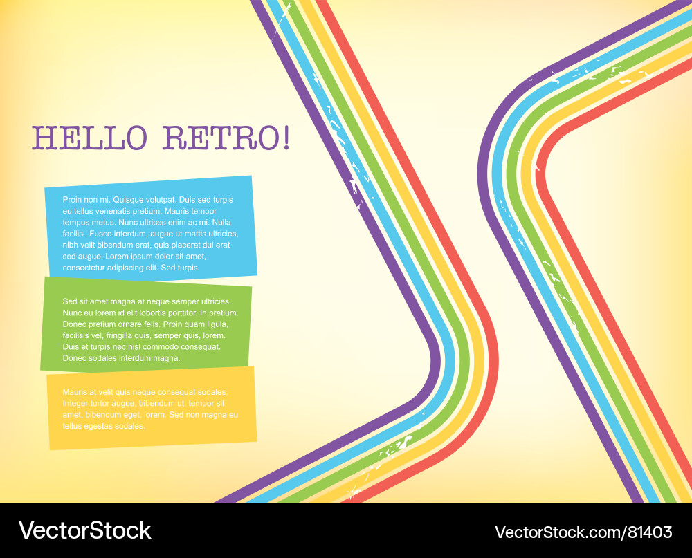 Dynamic Retro Stripes Background vector image