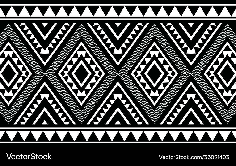 Ethnic geometric print pattern design aztec Ethnic geometric print pattern design aztec vector image